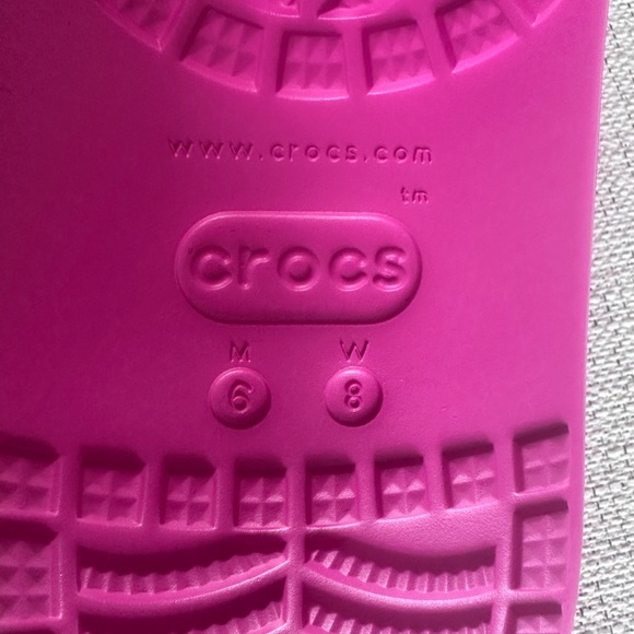 Crocs Platform Crush Iconic Comfort Clog Shoes Size 8 Men's 10 Women Pink - Picture 12 of 12